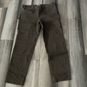 J. Jill Pants Womens Size 8 Brown Ponte Slim Leg